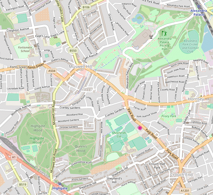 Alexandra Palace to Tottenham Hale walk