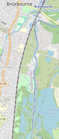 Walk Map 2: Broxbourne to Ashley Lake
