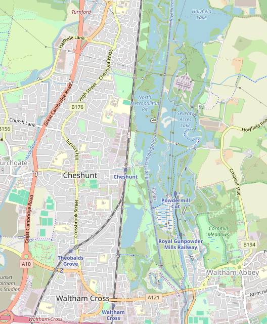 Walk Map 1: Cheshunt to Waltham Abbey