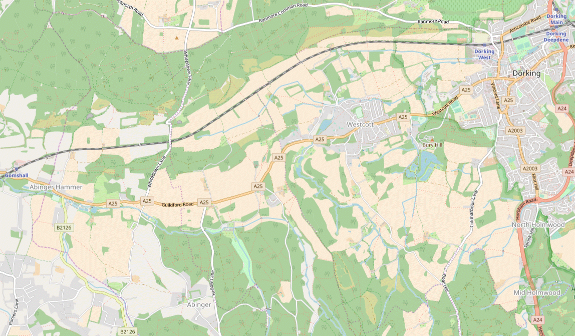 Walk Map: Dorking Circular