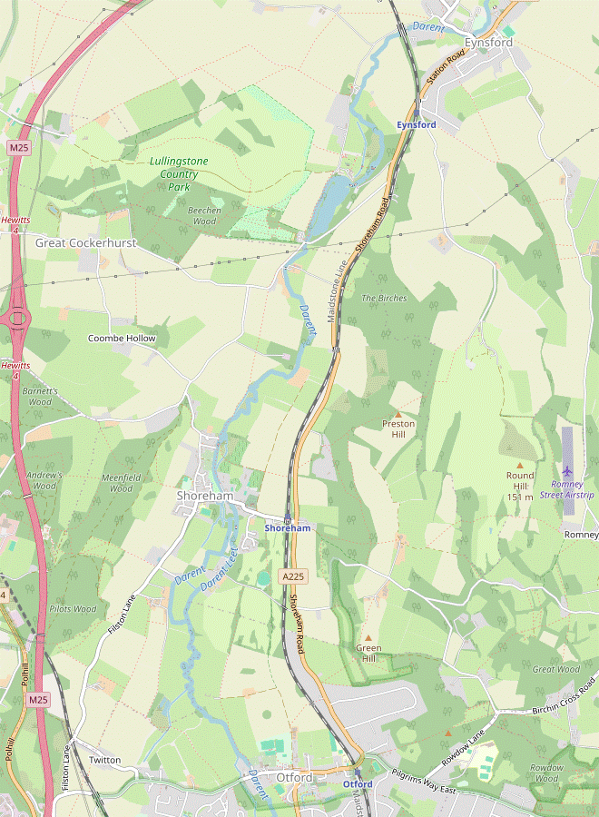 Walk Map: Eynsford Circular