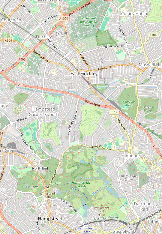 Walk Map 2: Highgate to Hampstead