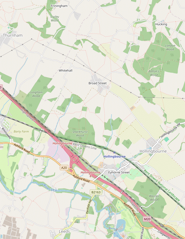 Walk Map: Hollingbourne Circular