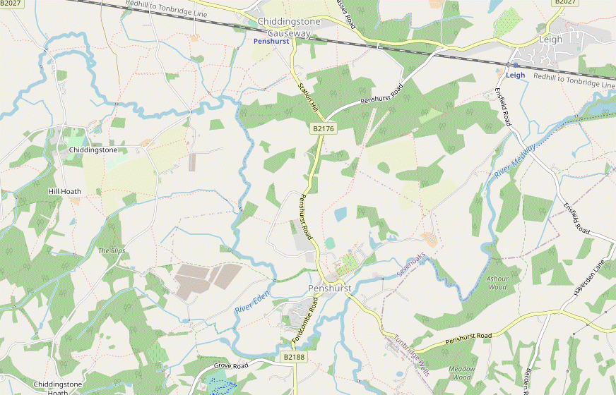 Walk Map: Leigh and Penshurst