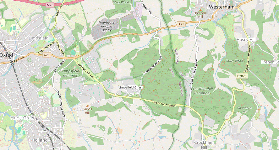 Walk Map: Oxted Circular