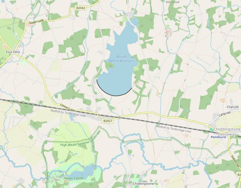 Walk Map: Penshurst Circular, via Bough Beech