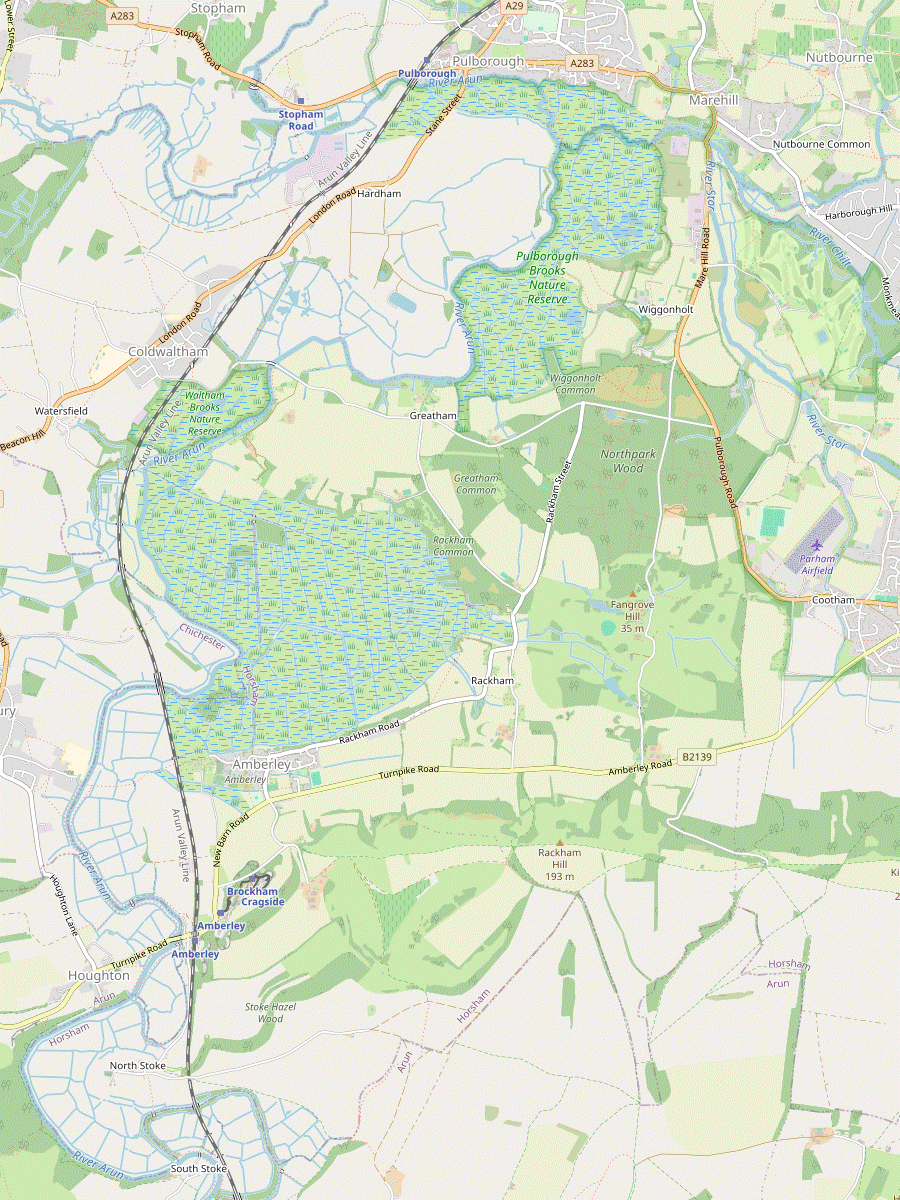 Walk Map: Pulborough Circular