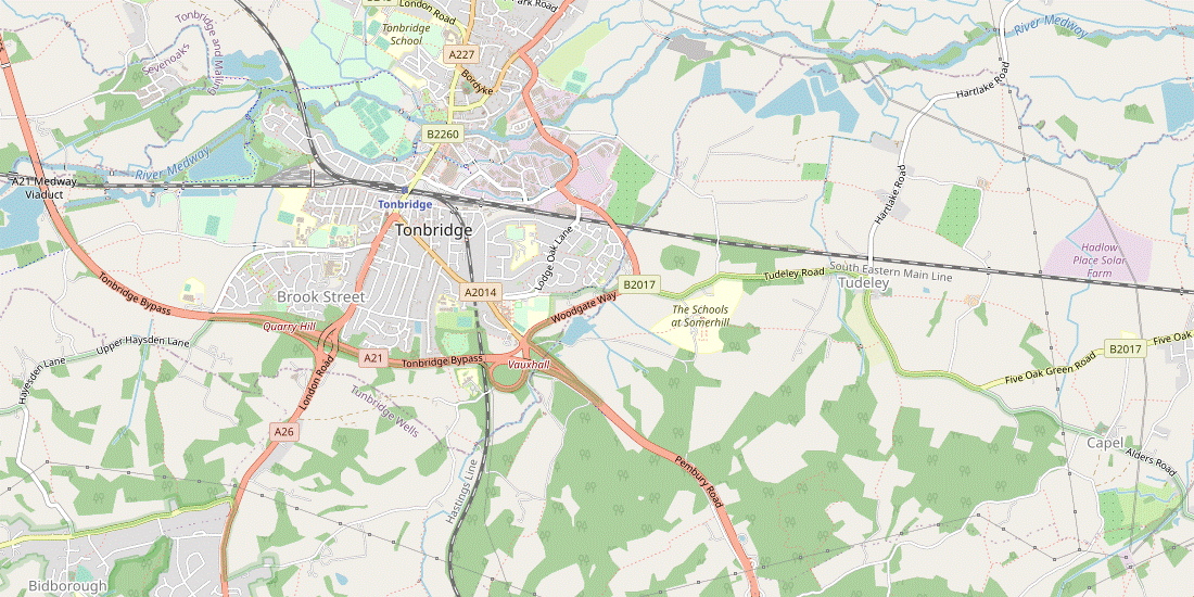 Walk Map: Tonbridge Circular, via Tudeley