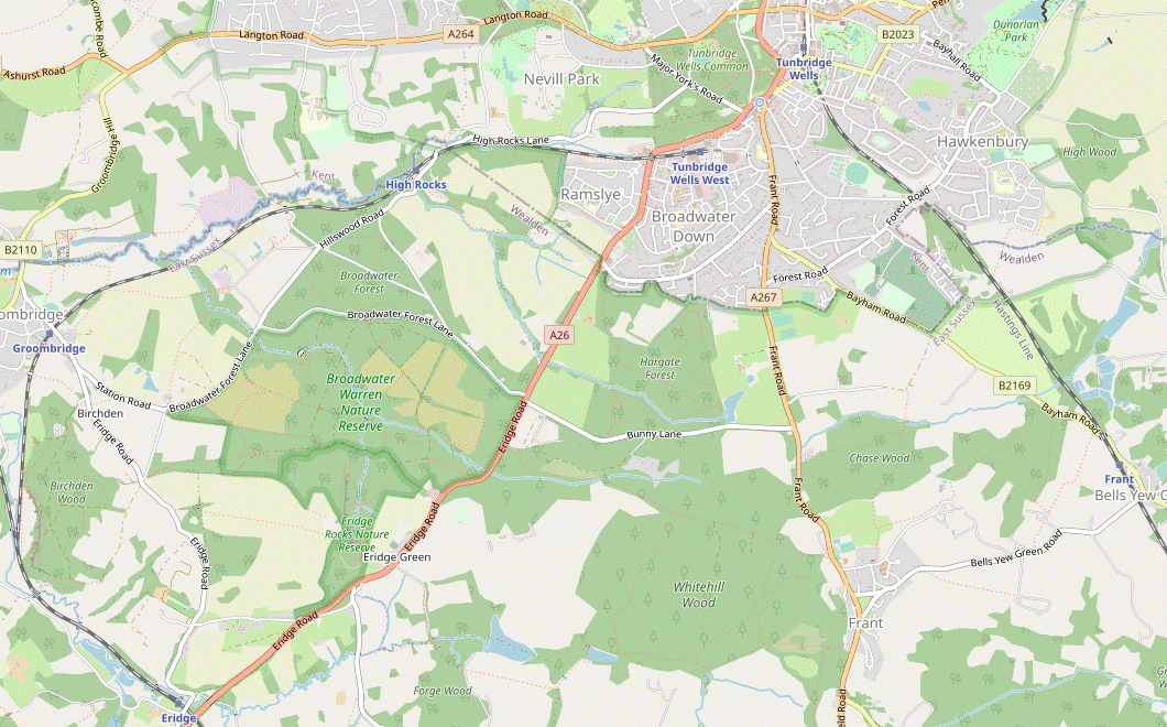 Walk Map: Tunbridge Wells Circular