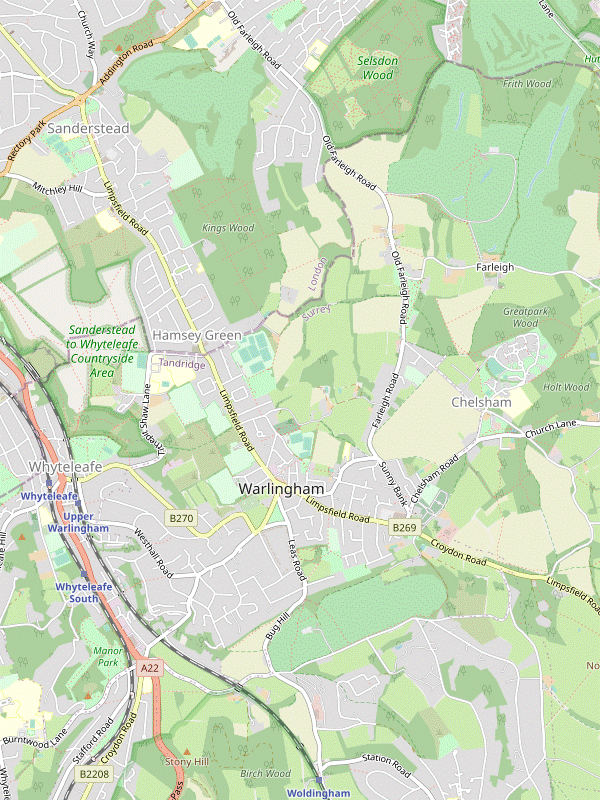 Walk Map: Warlingham Circular